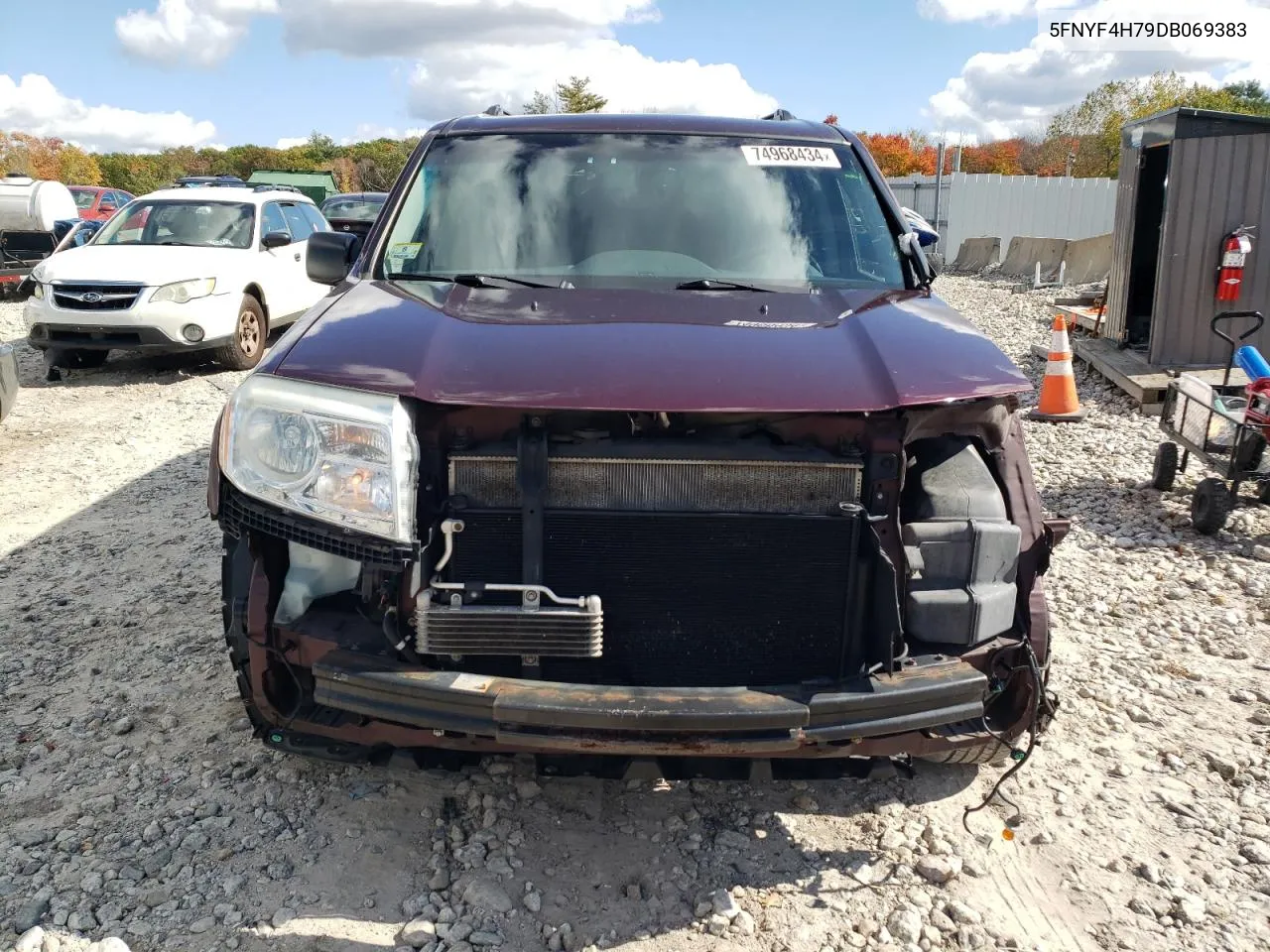 2013 Honda Pilot Exln VIN: 5FNYF4H79DB069383 Lot: 74968434