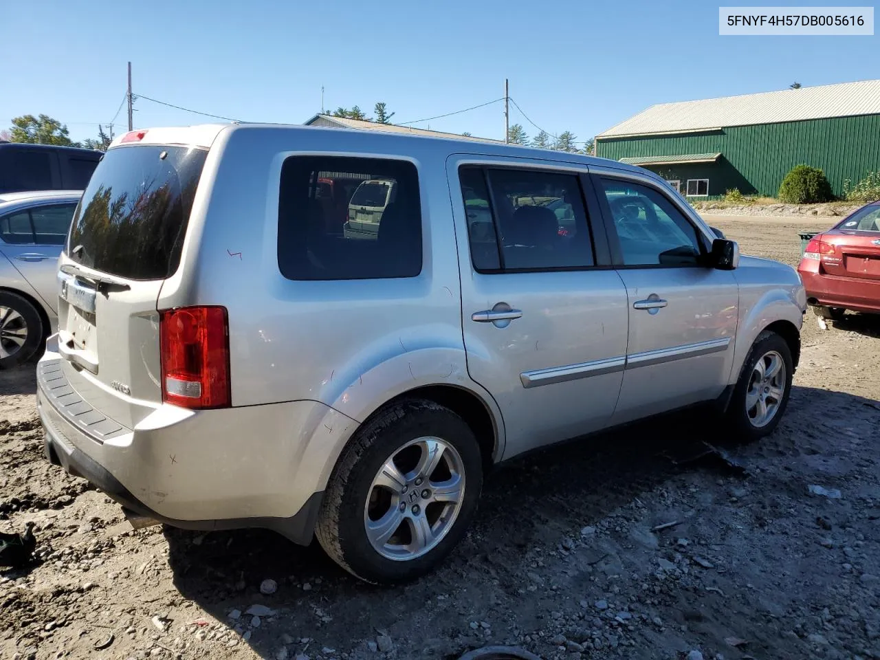 2013 Honda Pilot Exl VIN: 5FNYF4H57DB005616 Lot: 75026454