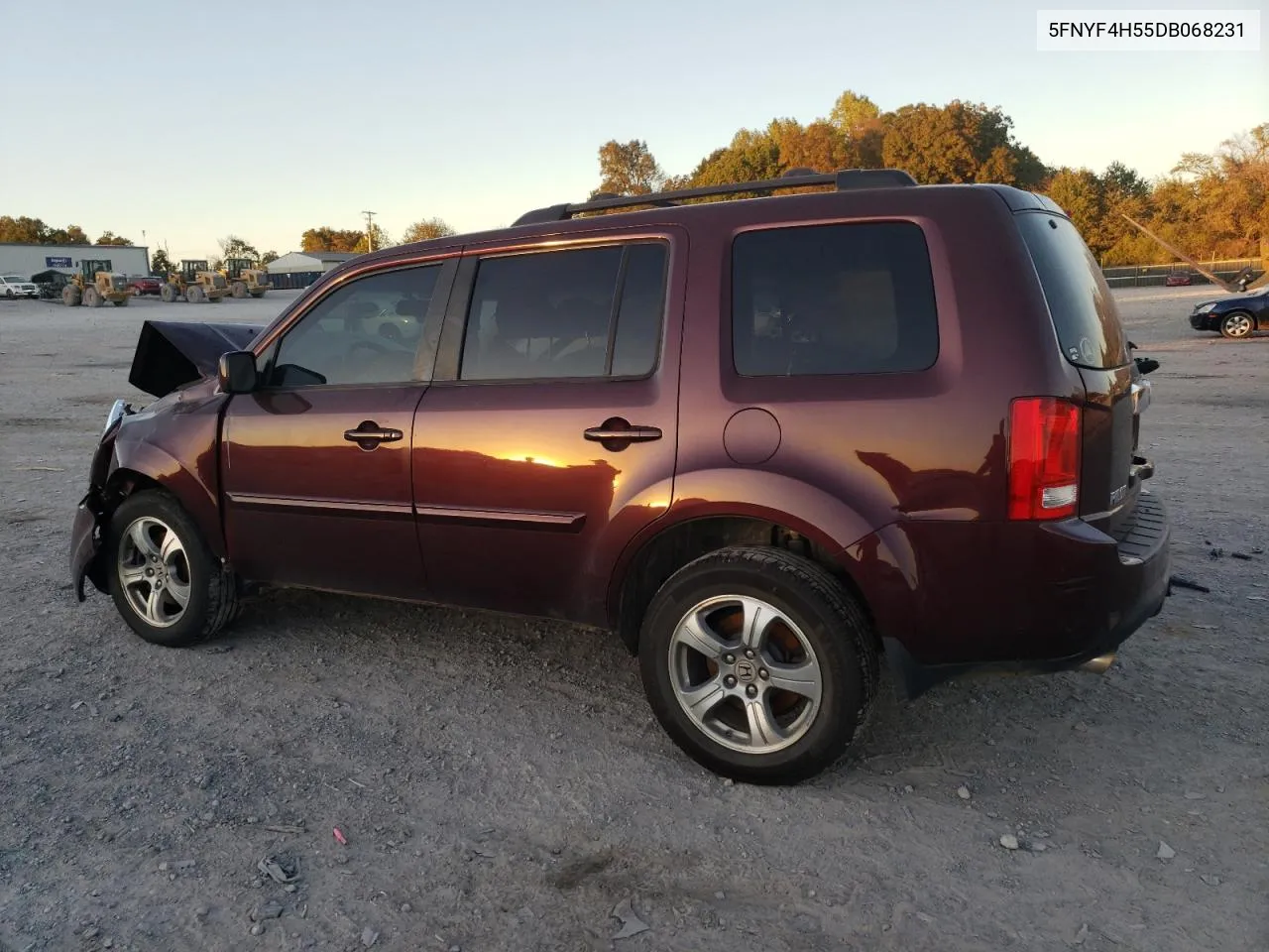 2013 Honda Pilot Exl VIN: 5FNYF4H55DB068231 Lot: 75037804