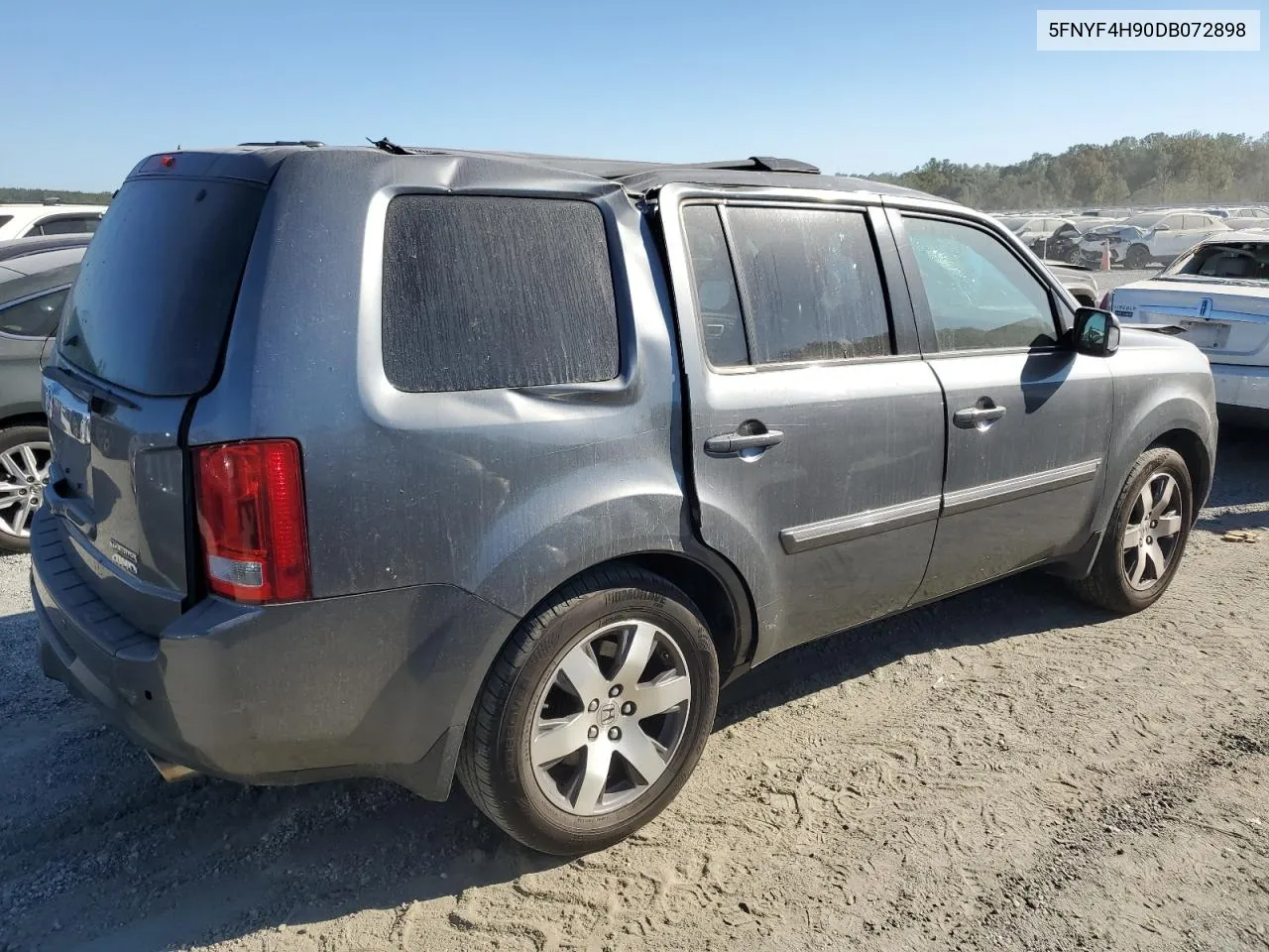 2013 Honda Pilot Touring VIN: 5FNYF4H90DB072898 Lot: 75074564