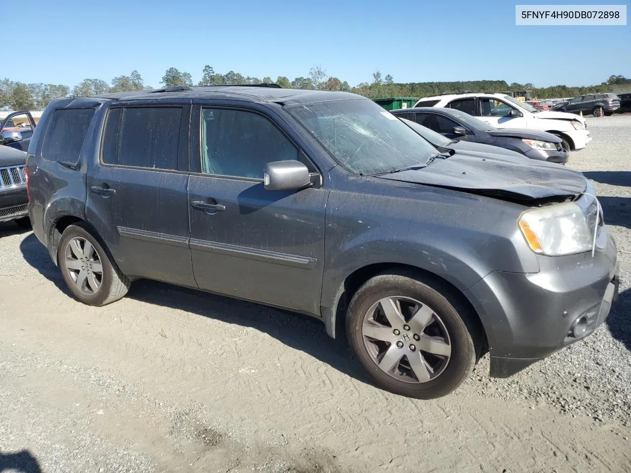 2013 Honda Pilot Touring VIN: 5FNYF4H90DB072898 Lot: 75074564