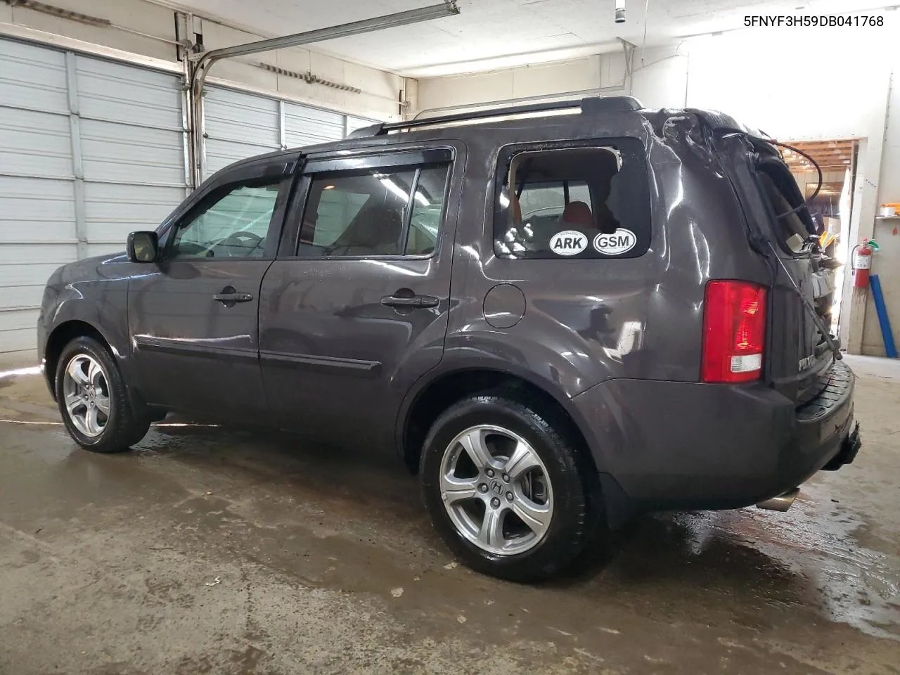 2013 Honda Pilot Exl VIN: 5FNYF3H59DB041768 Lot: 75091414