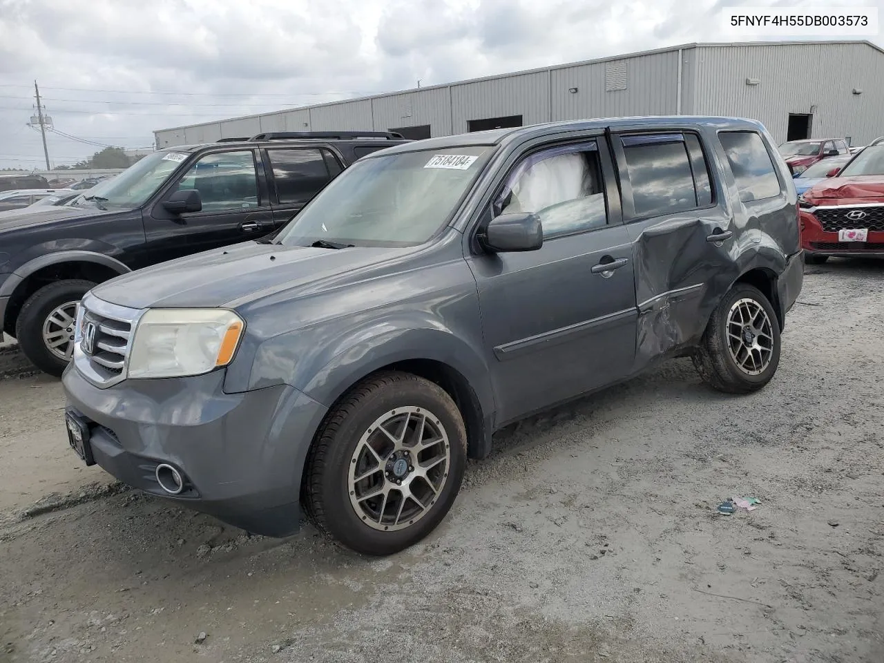 2013 Honda Pilot Exl VIN: 5FNYF4H55DB003573 Lot: 75184184