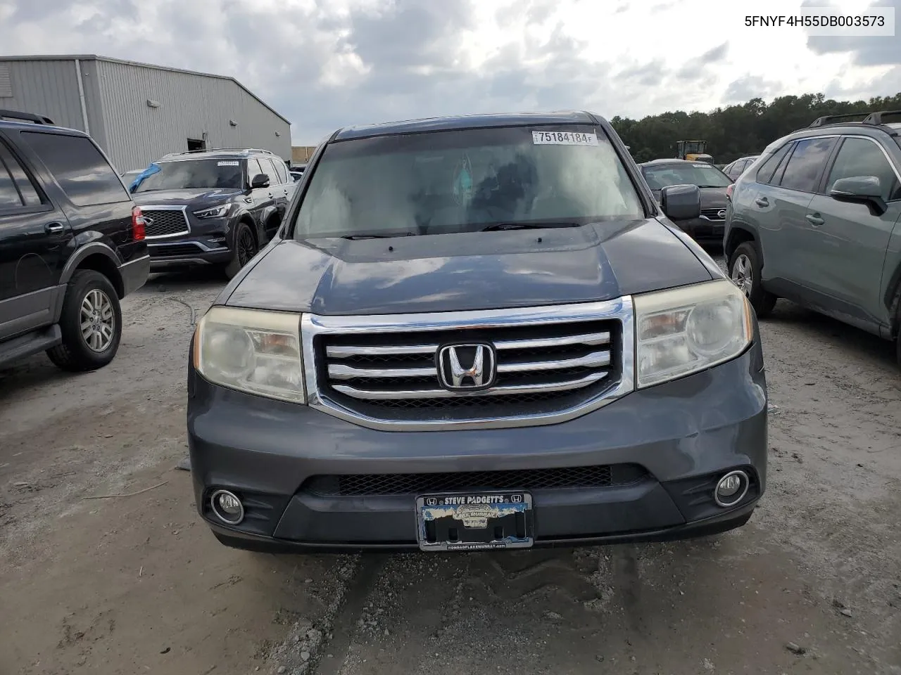 2013 Honda Pilot Exl VIN: 5FNYF4H55DB003573 Lot: 75184184