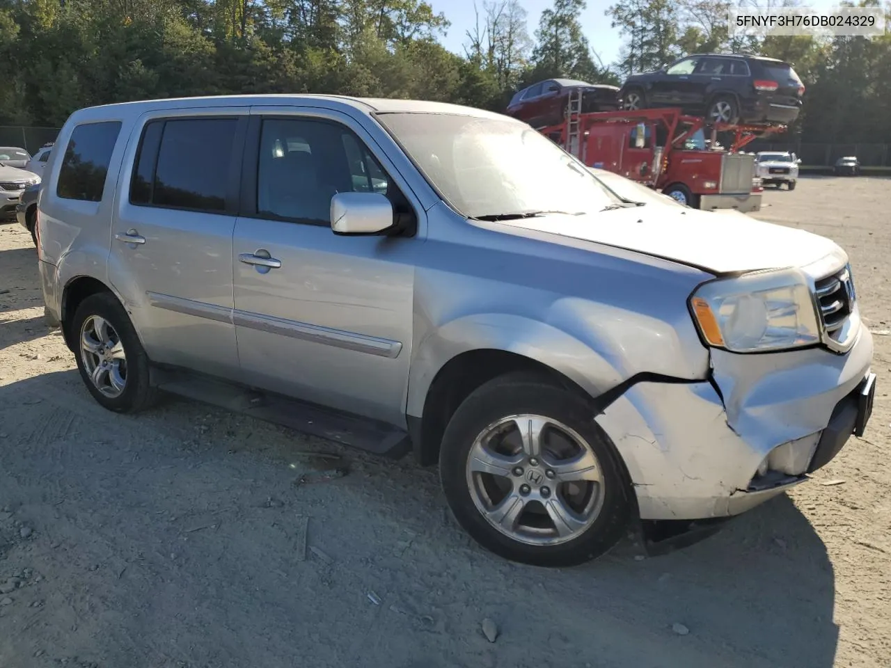 2013 Honda Pilot Exln VIN: 5FNYF3H76DB024329 Lot: 75226934