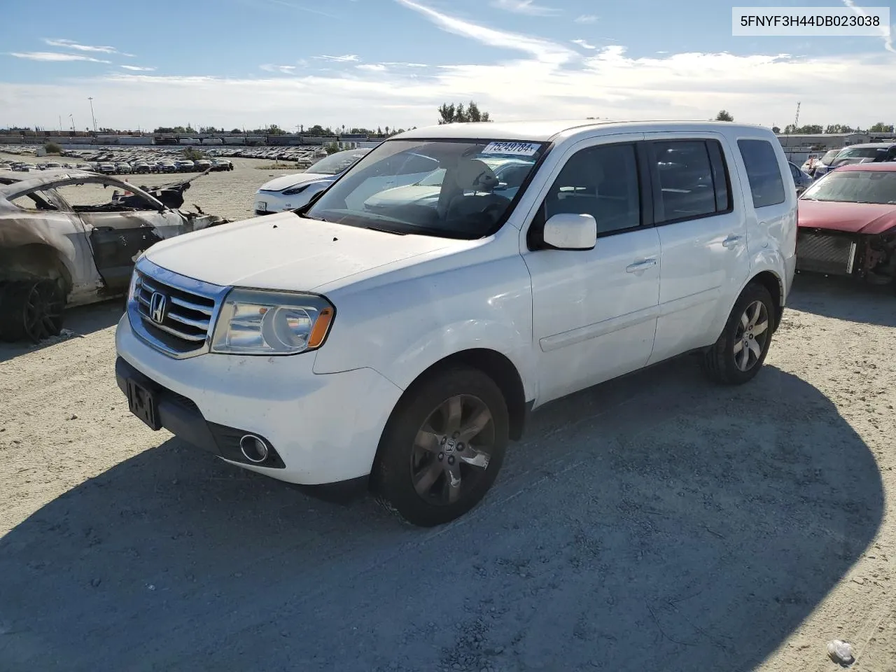 2013 Honda Pilot Ex VIN: 5FNYF3H44DB023038 Lot: 75249784