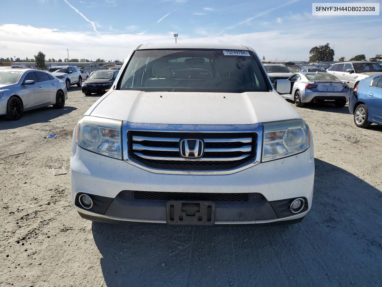 2013 Honda Pilot Ex VIN: 5FNYF3H44DB023038 Lot: 75249784