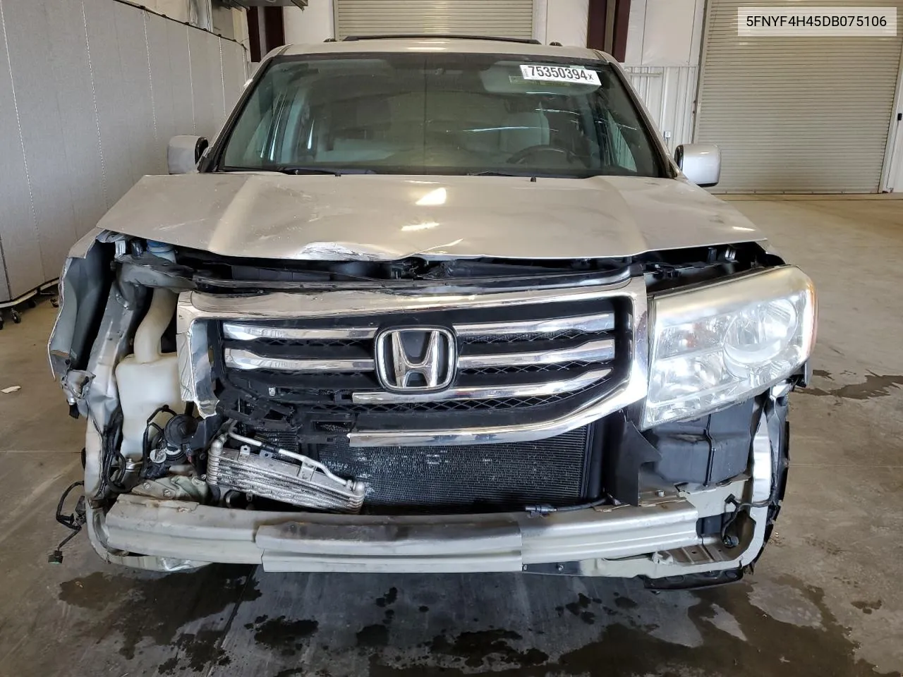 2013 Honda Pilot Ex VIN: 5FNYF4H45DB075106 Lot: 75350394