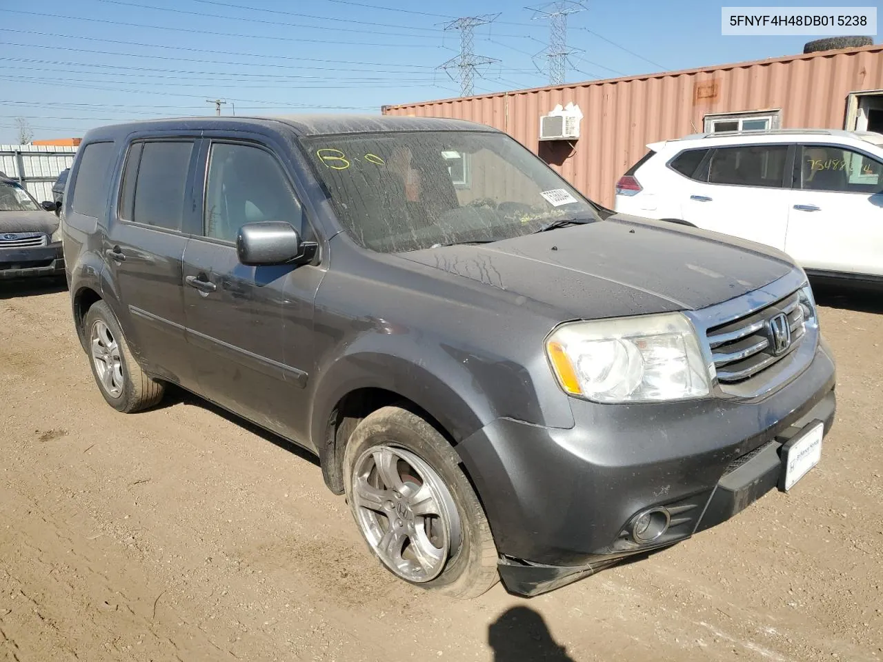 2013 Honda Pilot Ex VIN: 5FNYF4H48DB015238 Lot: 75368844