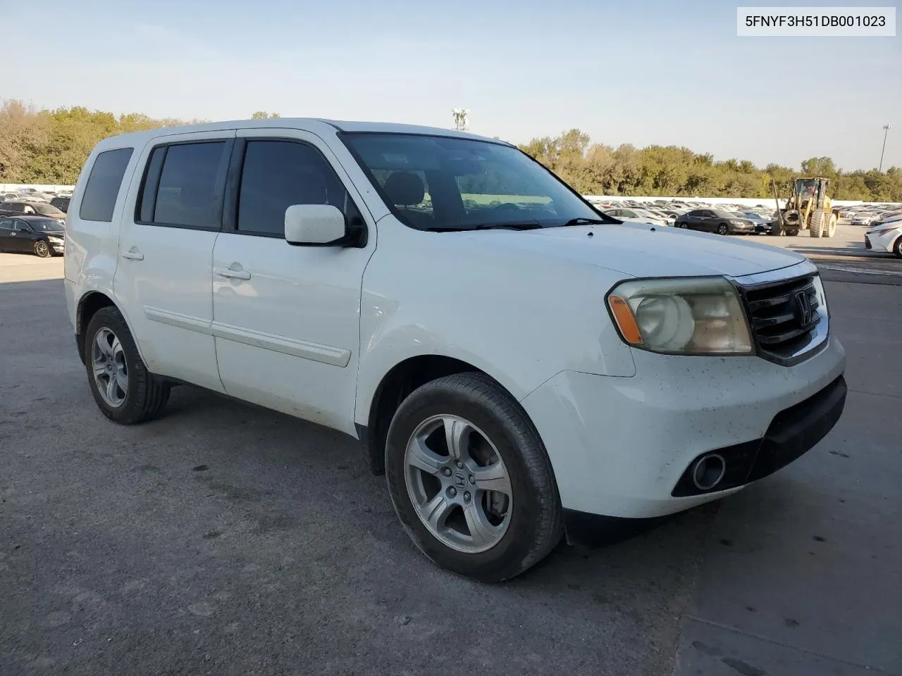 2013 Honda Pilot Exl VIN: 5FNYF3H51DB001023 Lot: 75446074