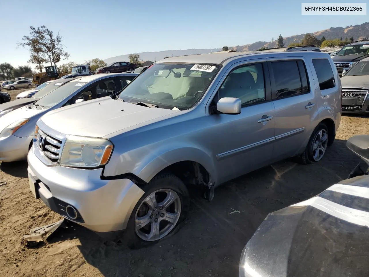 5FNYF3H45DB022366 2013 Honda Pilot Ex