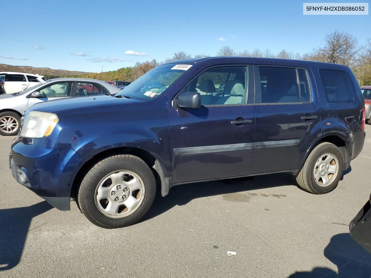 2013 Honda Pilot Lx VIN: 5FNYF4H2XDB086052 Lot: 75505804