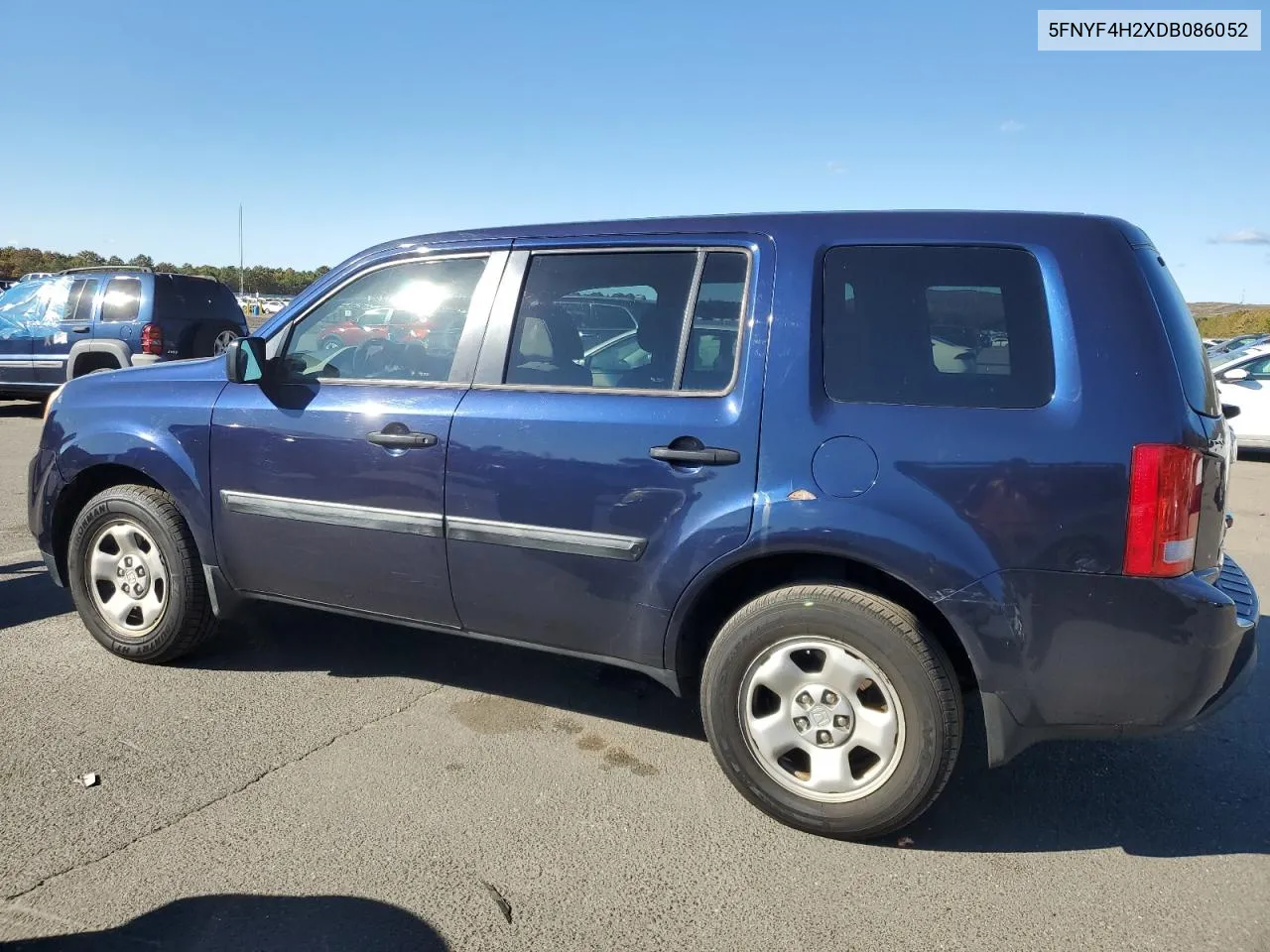 2013 Honda Pilot Lx VIN: 5FNYF4H2XDB086052 Lot: 75505804