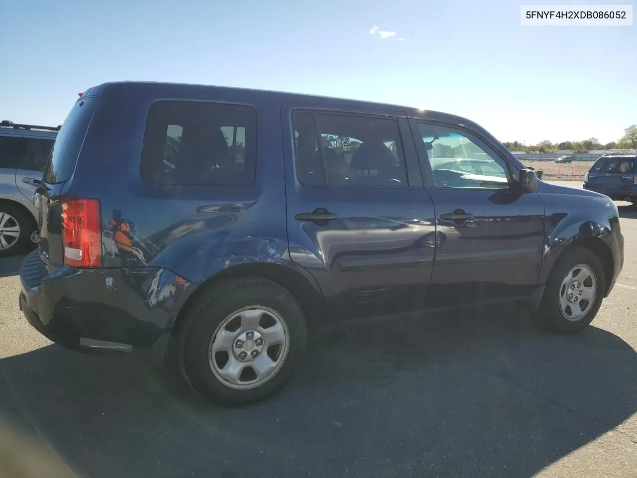 2013 Honda Pilot Lx VIN: 5FNYF4H2XDB086052 Lot: 75505804