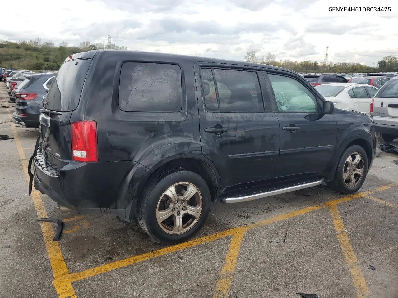 2013 Honda Pilot Exl VIN: 5FNYF4H61DB034425 Lot: 75643324