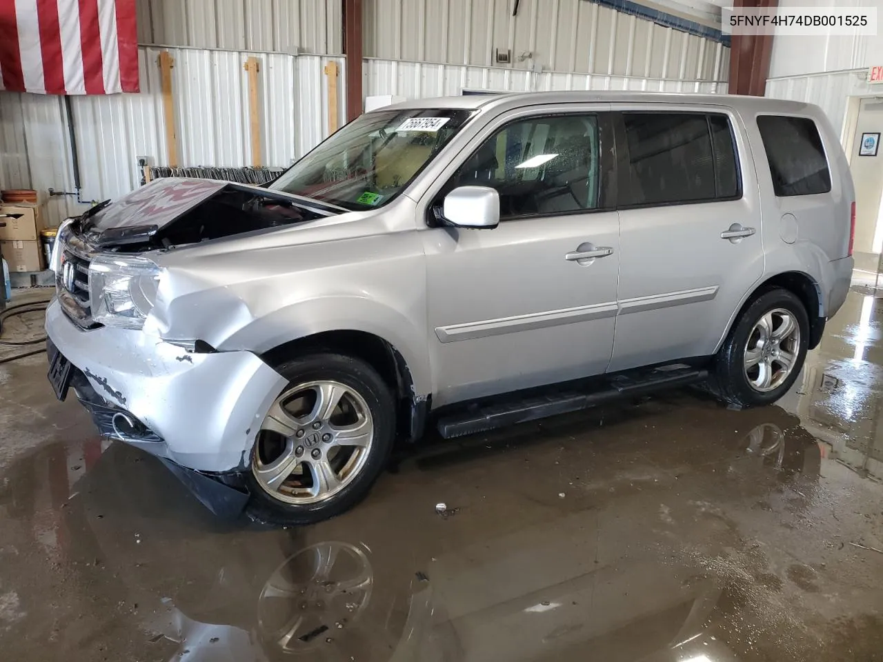 2013 Honda Pilot Exln VIN: 5FNYF4H74DB001525 Lot: 75667954