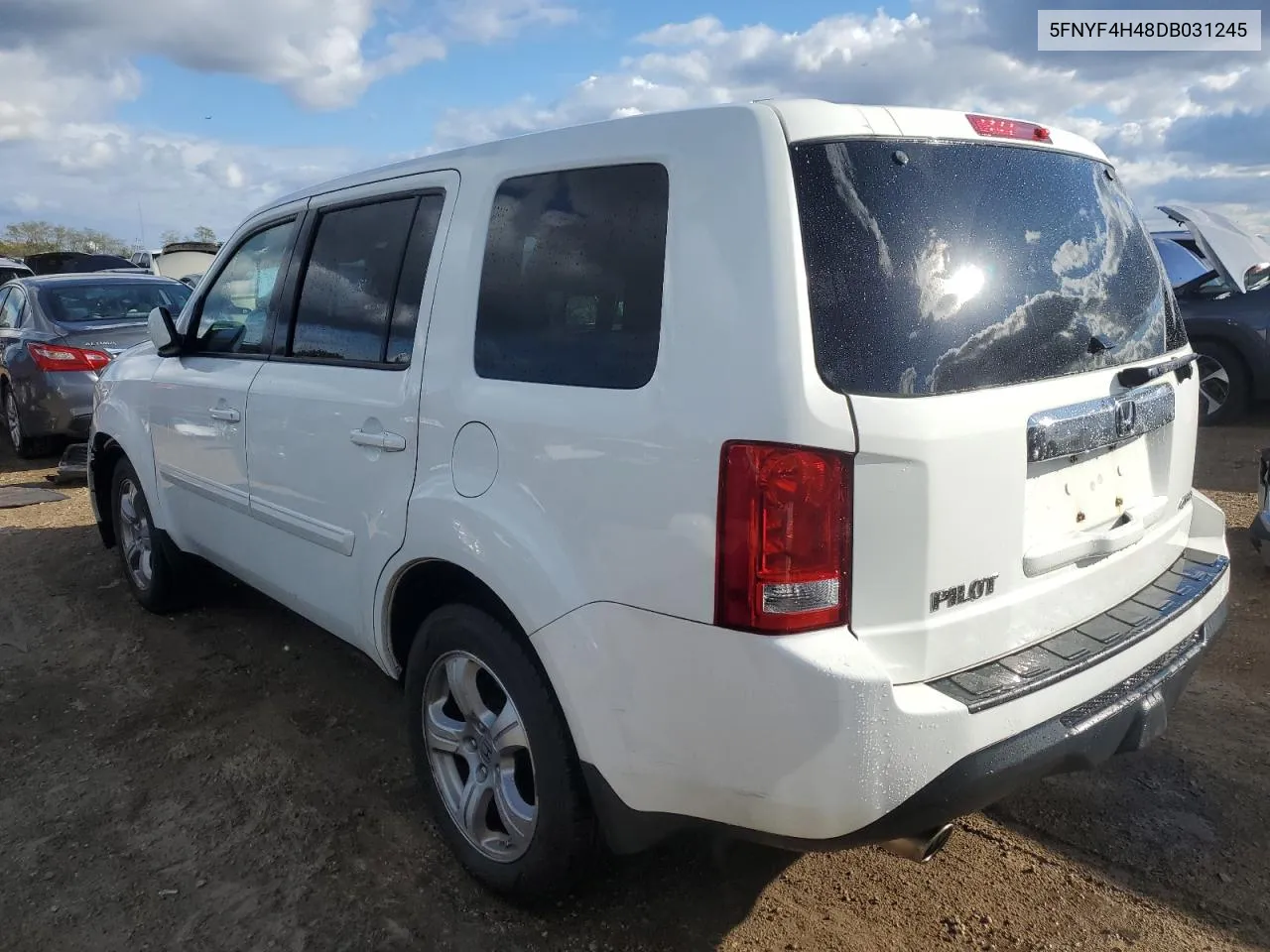 2013 Honda Pilot Ex VIN: 5FNYF4H48DB031245 Lot: 75669134