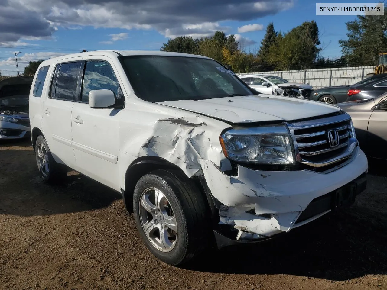 2013 Honda Pilot Ex VIN: 5FNYF4H48DB031245 Lot: 75669134