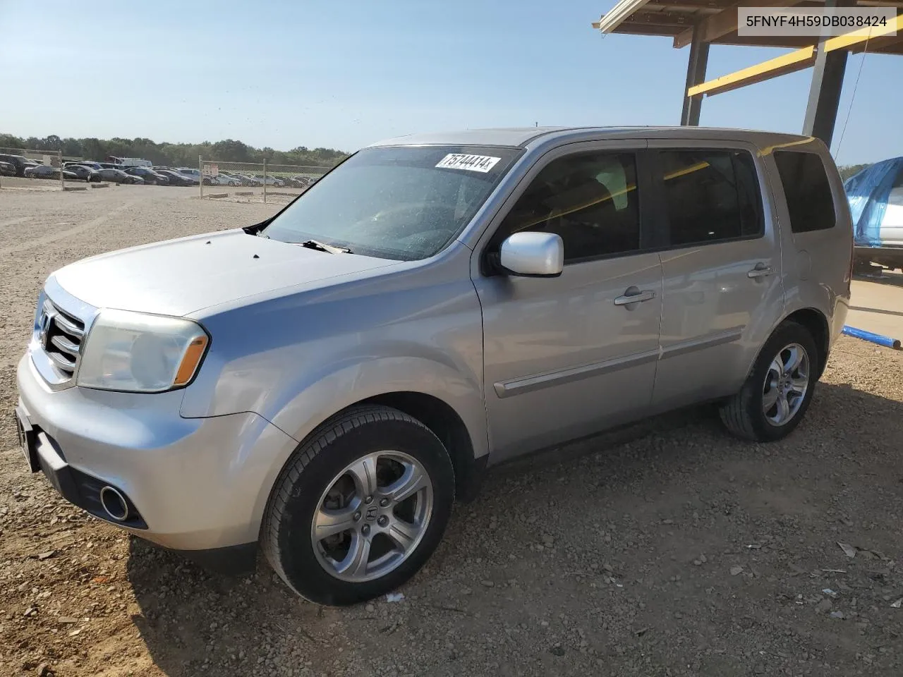 2013 Honda Pilot Exl VIN: 5FNYF4H59DB038424 Lot: 75744414