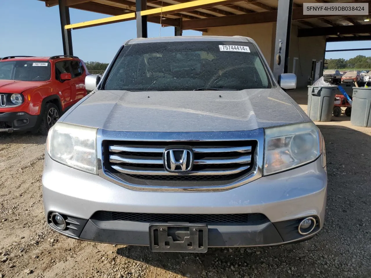 2013 Honda Pilot Exl VIN: 5FNYF4H59DB038424 Lot: 75744414