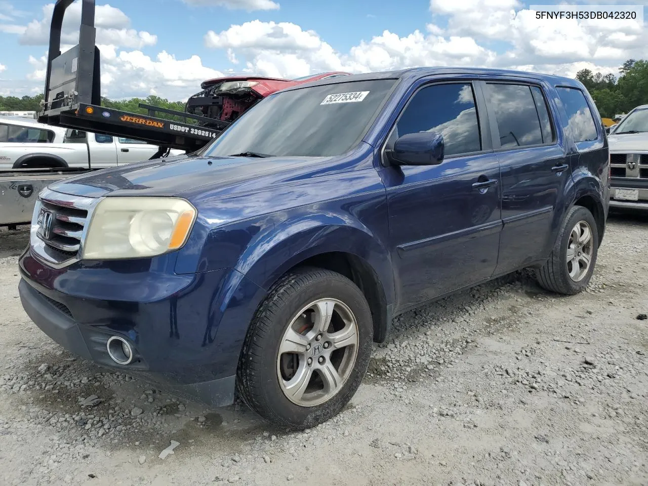 2013 Honda Pilot Exl VIN: 5FNYF3H53DB042320 Lot: 75932834