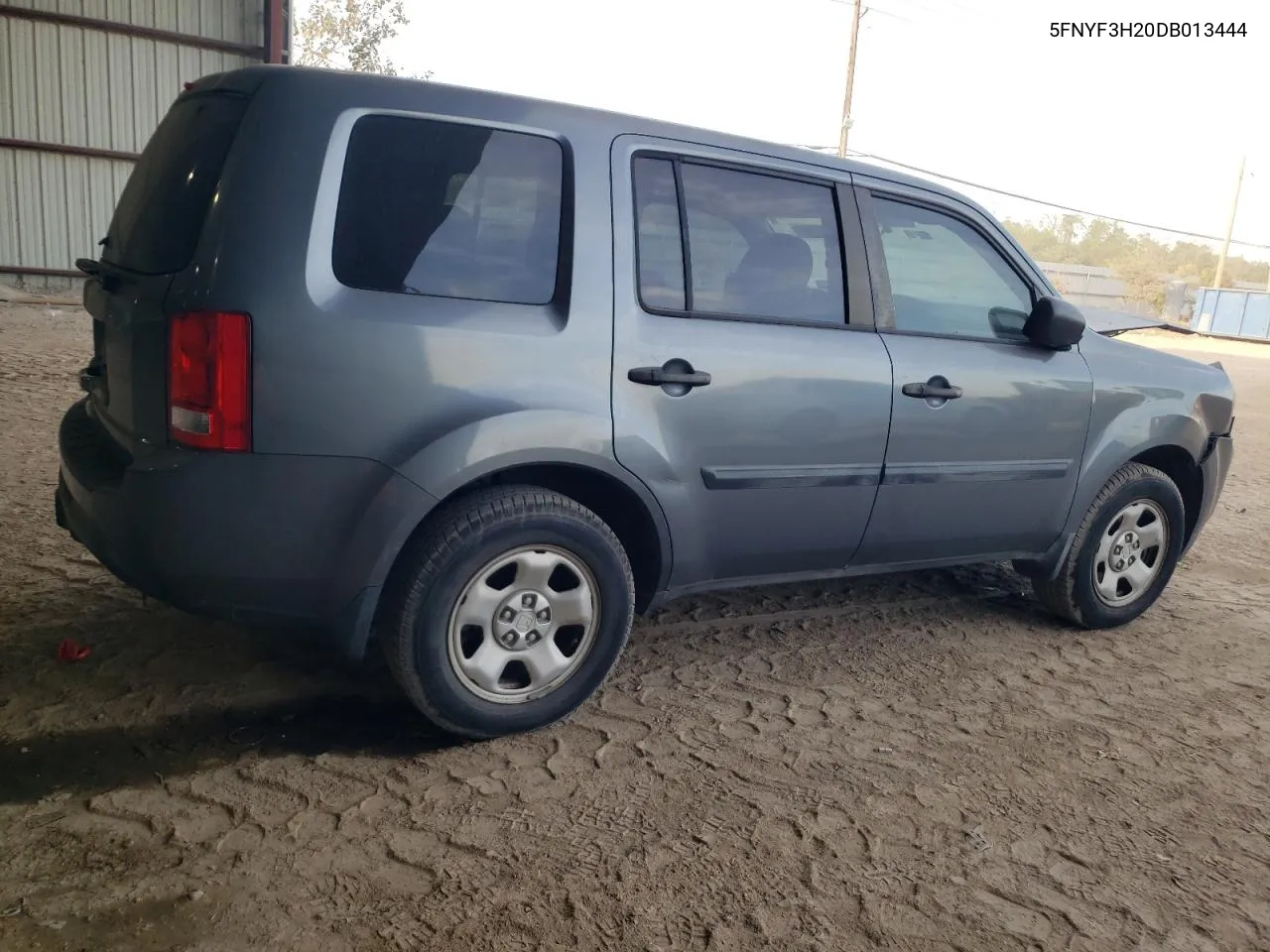 2013 Honda Pilot Lx VIN: 5FNYF3H20DB013444 Lot: 76039954