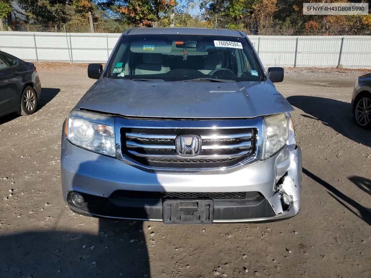 2013 Honda Pilot Ex VIN: 5FNYF4H43DB085990 Lot: 76094594