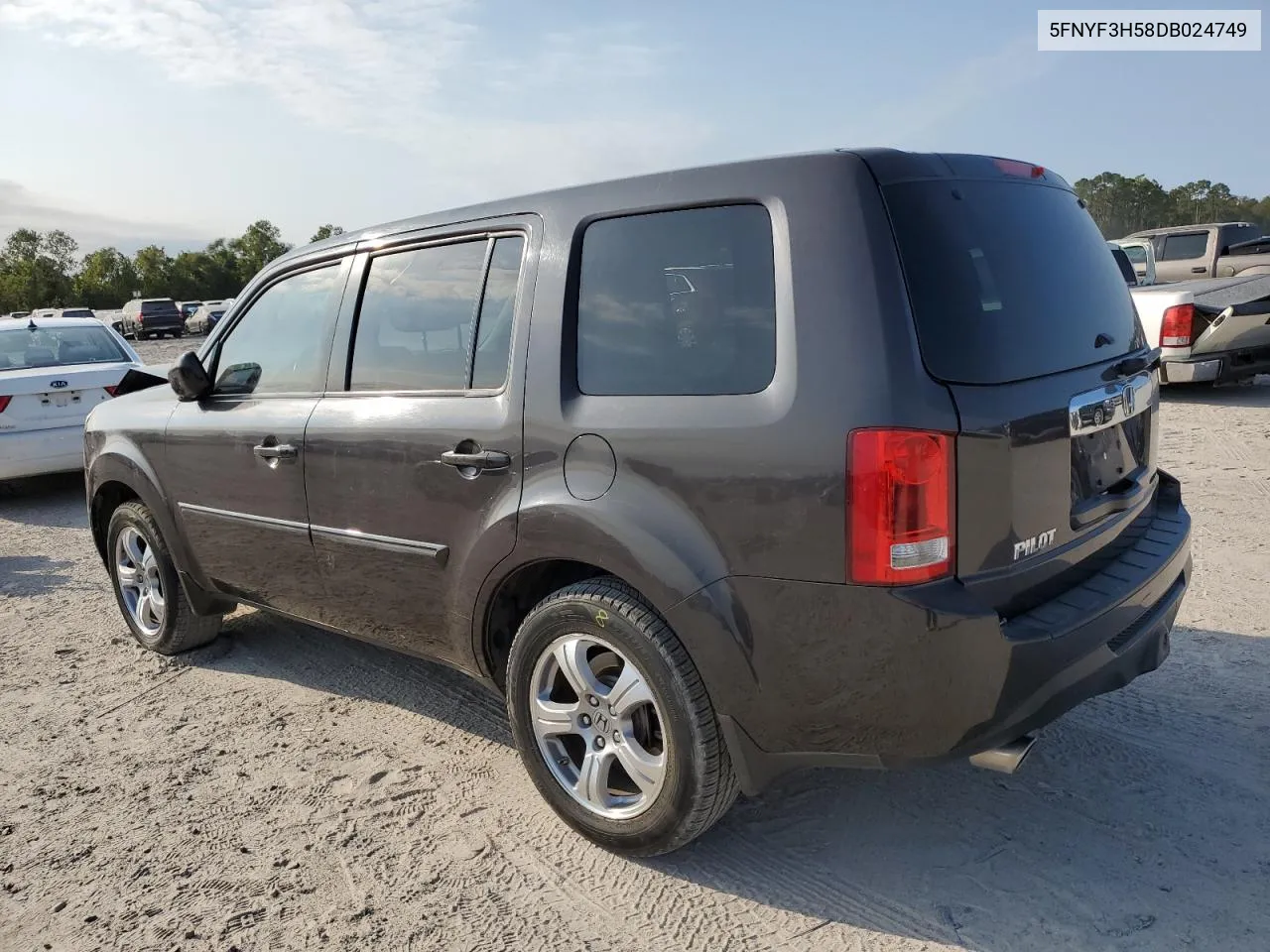 2013 Honda Pilot Exl VIN: 5FNYF3H58DB024749 Lot: 76204554