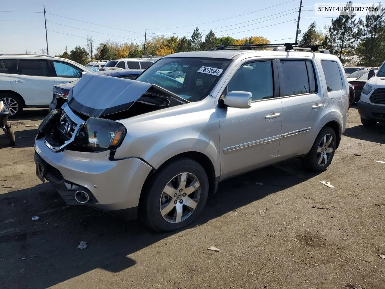 2013 Honda Pilot Touring VIN: 5FNYF4H94DB077666 Lot: 76322604