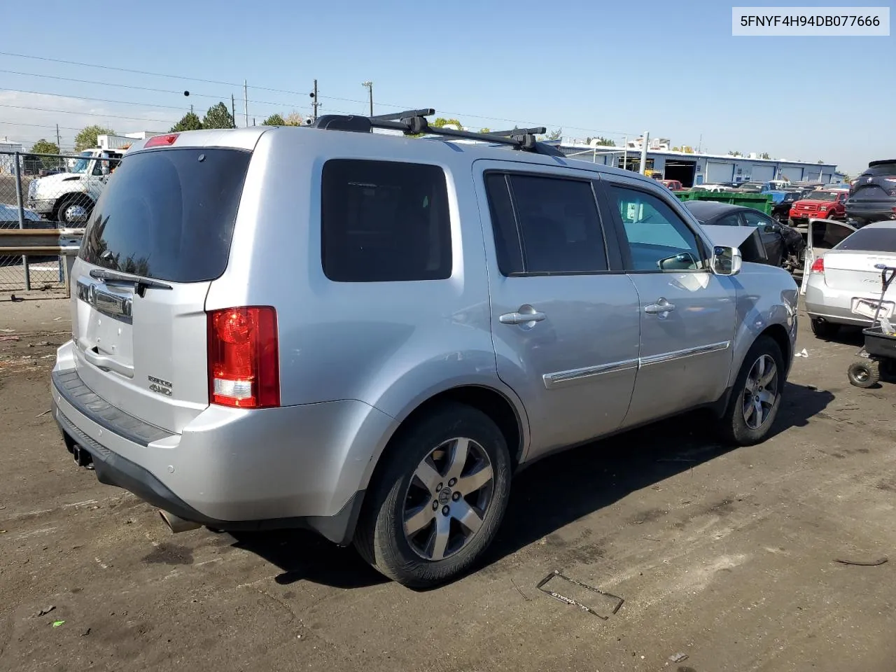 2013 Honda Pilot Touring VIN: 5FNYF4H94DB077666 Lot: 76322604