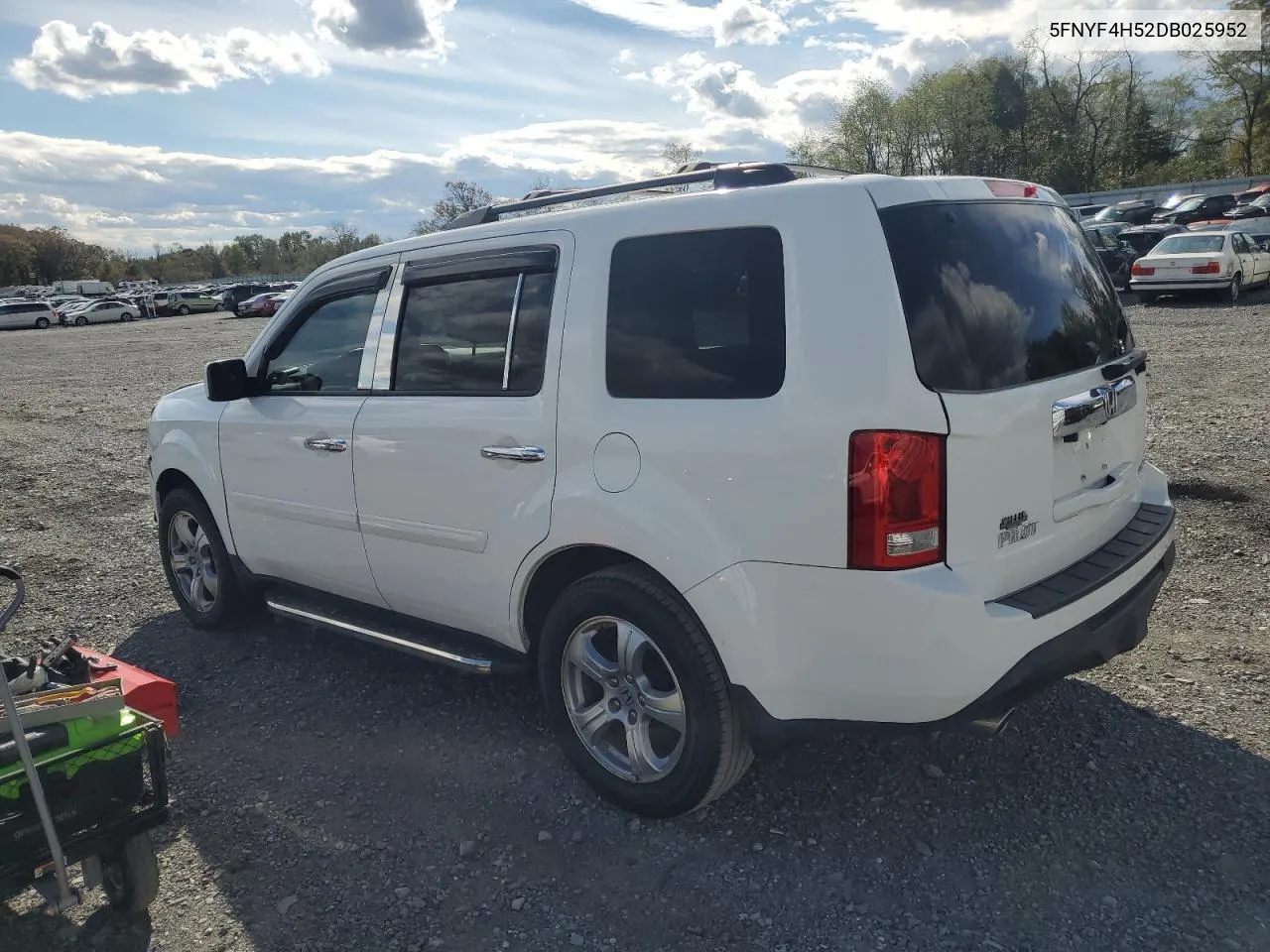 2013 Honda Pilot Exl VIN: 5FNYF4H52DB025952 Lot: 76341974