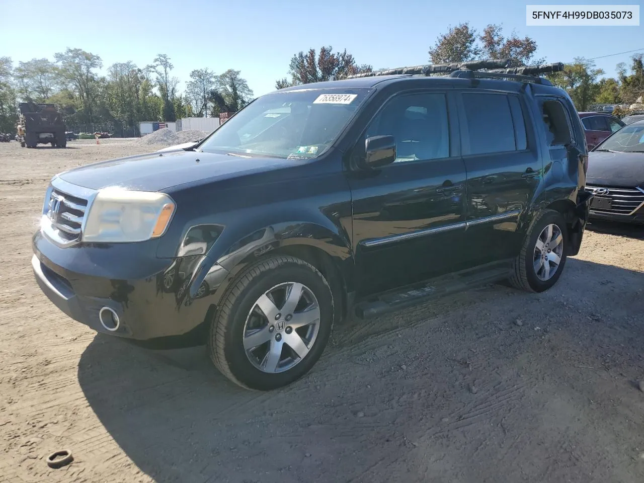 2013 Honda Pilot Touring VIN: 5FNYF4H99DB035073 Lot: 76358974