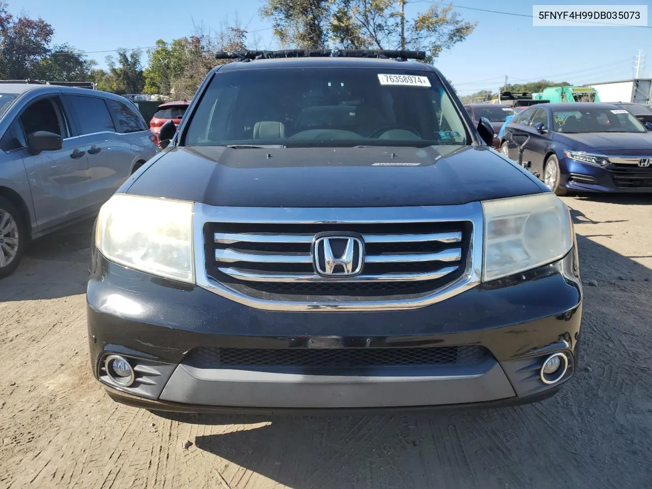 2013 Honda Pilot Touring VIN: 5FNYF4H99DB035073 Lot: 76358974