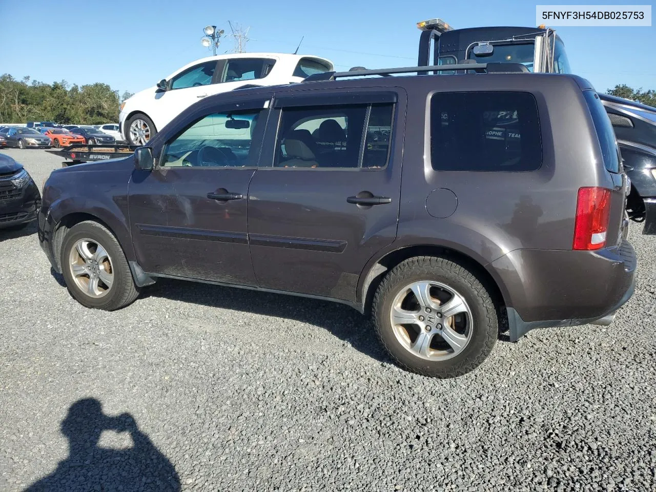 2013 Honda Pilot Exl VIN: 5FNYF3H54DB025753 Lot: 76480204