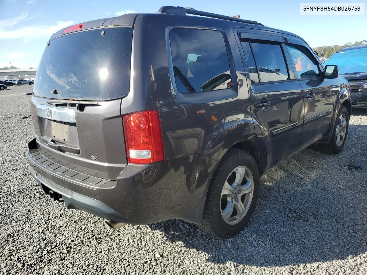 2013 Honda Pilot Exl VIN: 5FNYF3H54DB025753 Lot: 76480204