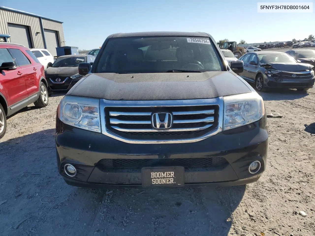 2013 Honda Pilot Exln VIN: 5FNYF3H78DB001604 Lot: 76546794