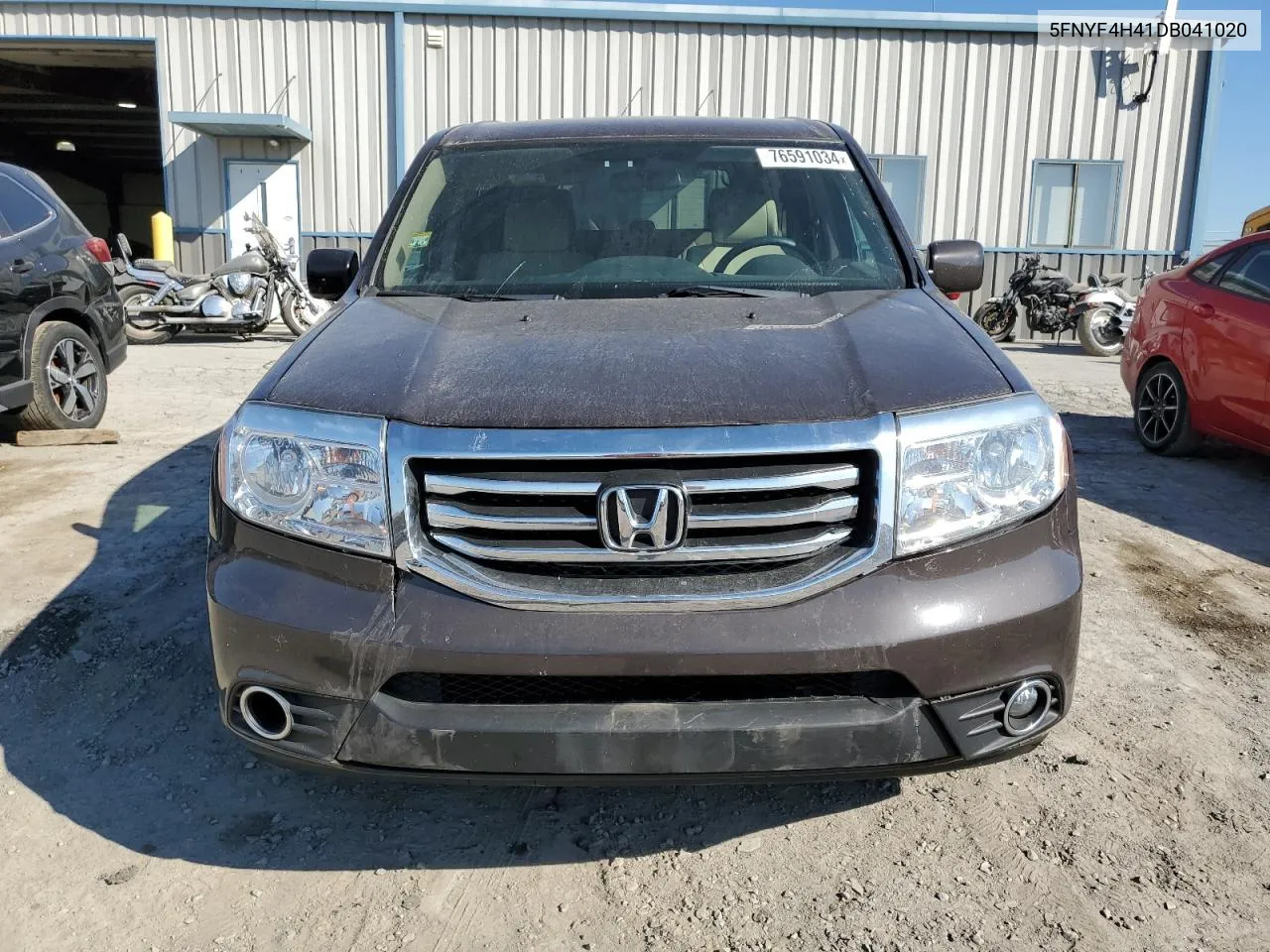 2013 Honda Pilot Ex VIN: 5FNYF4H41DB041020 Lot: 76591034