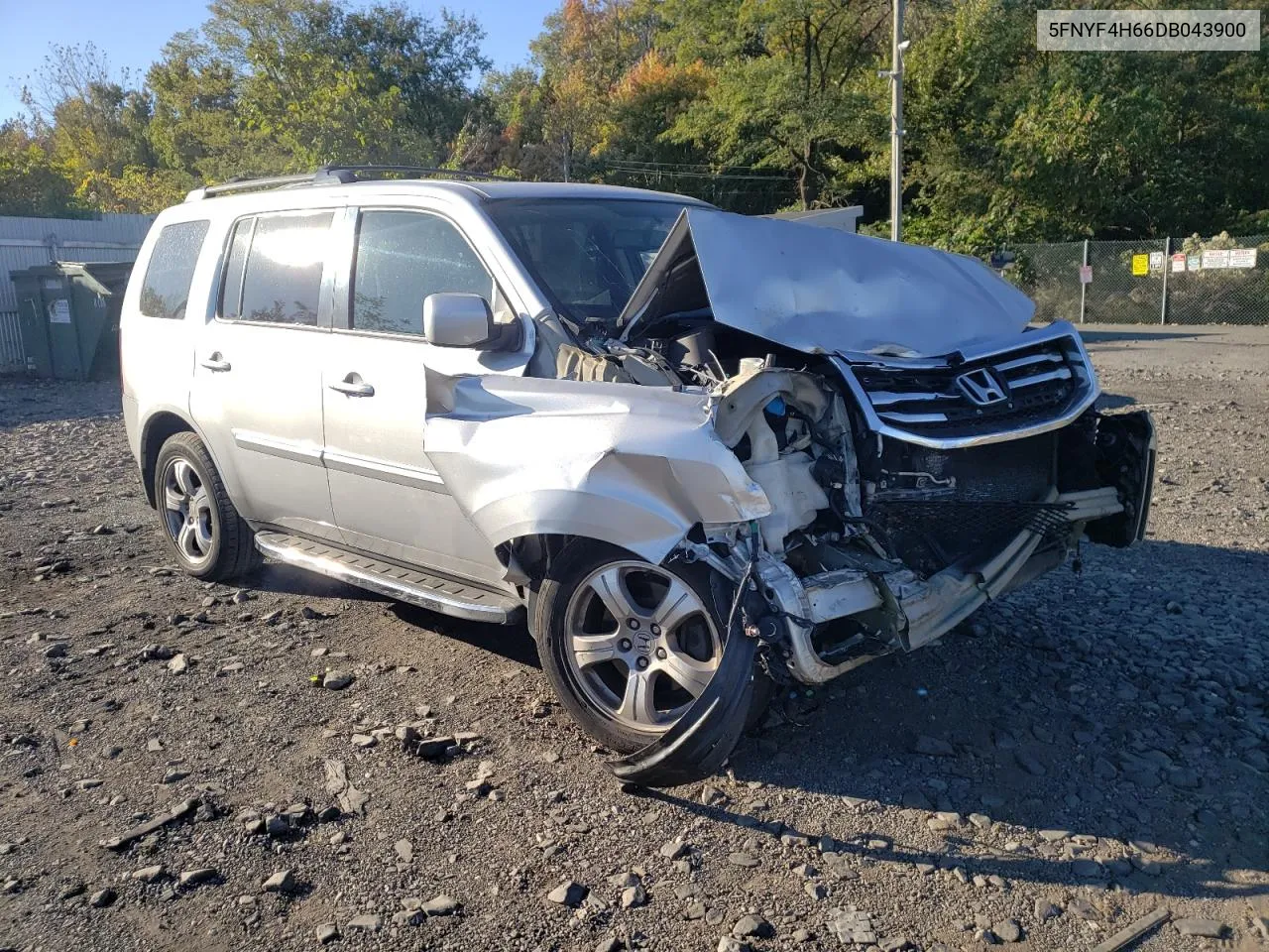 2013 Honda Pilot Exl VIN: 5FNYF4H66DB043900 Lot: 76595144