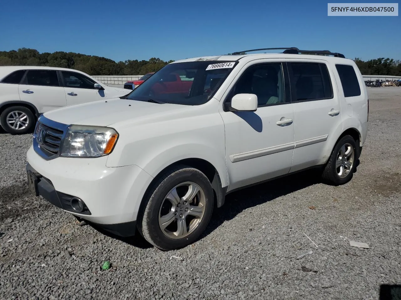 2013 Honda Pilot Exl VIN: 5FNYF4H6XDB047500 Lot: 76660614