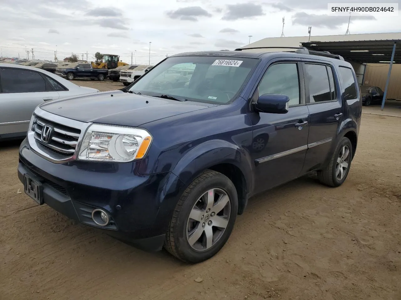 2013 Honda Pilot Touring VIN: 5FNYF4H90DB024642 Lot: 76816624