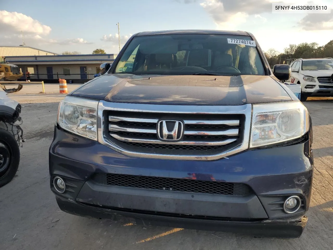 2013 Honda Pilot Exl VIN: 5FNYF4H53DB015110 Lot: 77274074