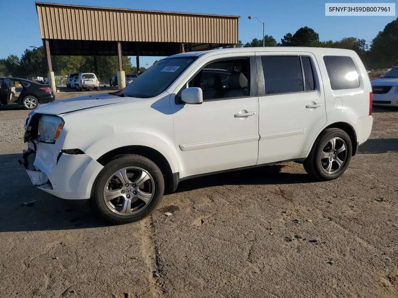 2013 Honda Pilot Exl VIN: 5FNYF3H59DB007961 Lot: 77338514