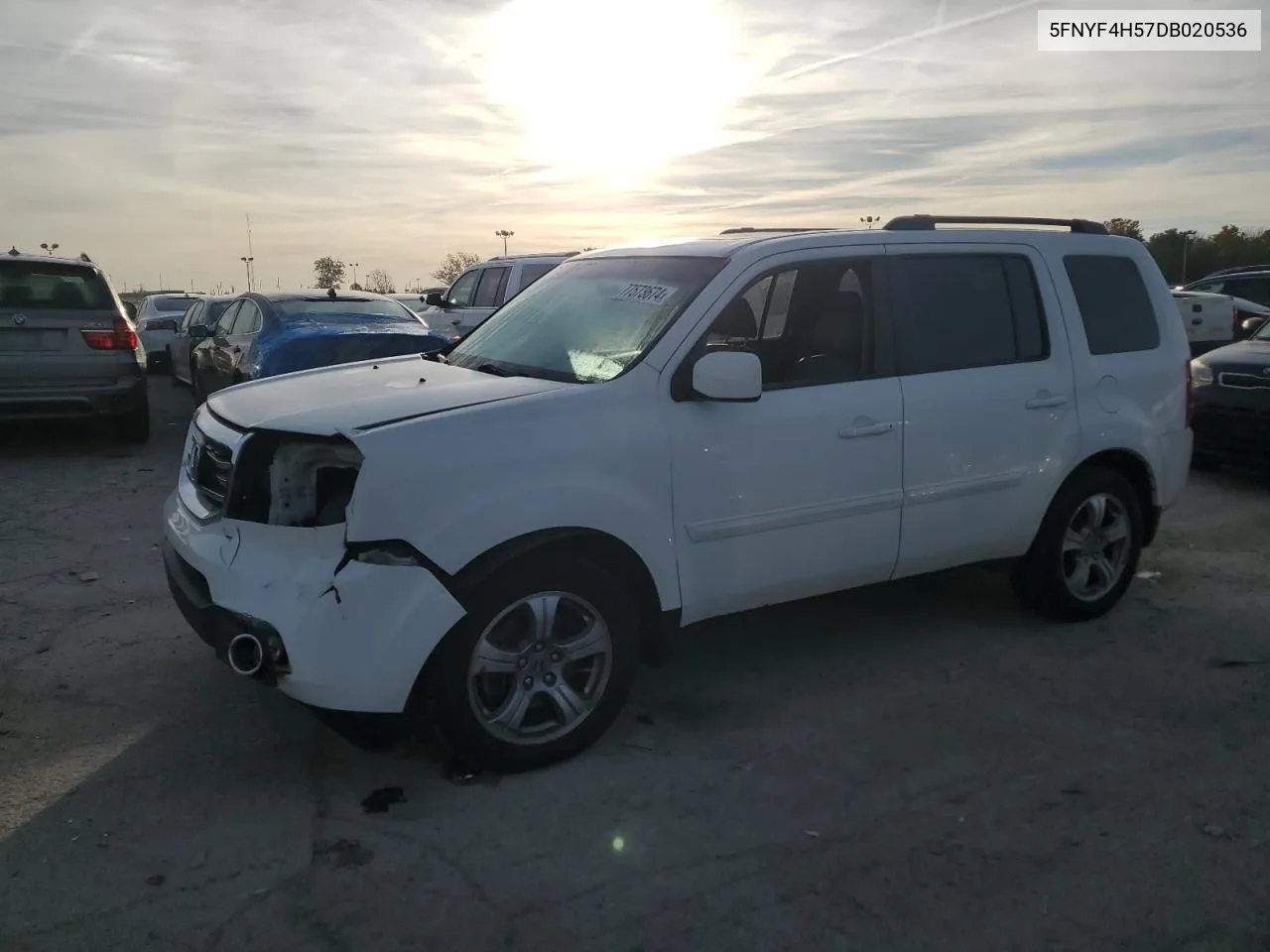 2013 Honda Pilot Exl VIN: 5FNYF4H57DB020536 Lot: 77573674