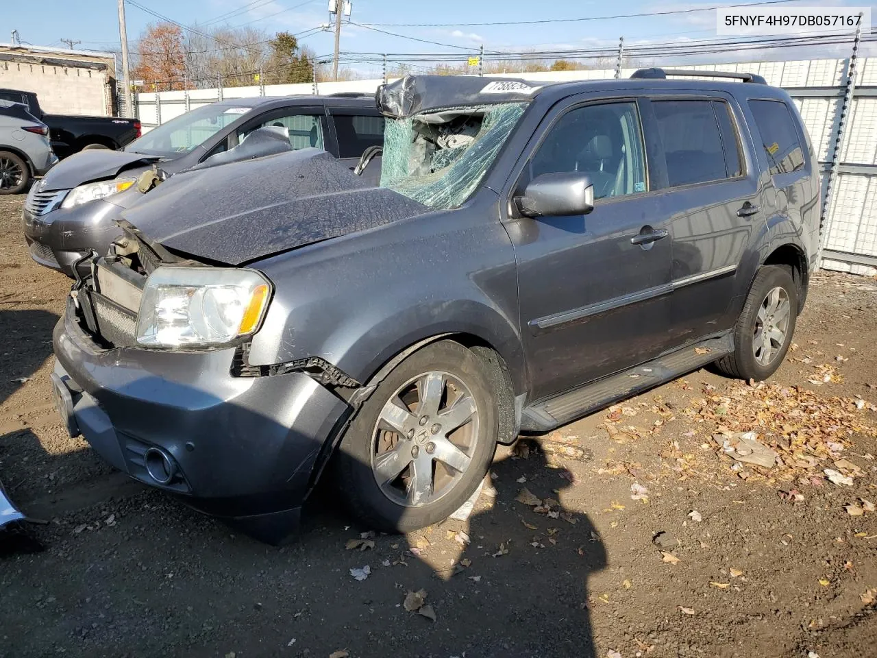 2013 Honda Pilot Touring VIN: 5FNYF4H97DB057167 Lot: 77588294