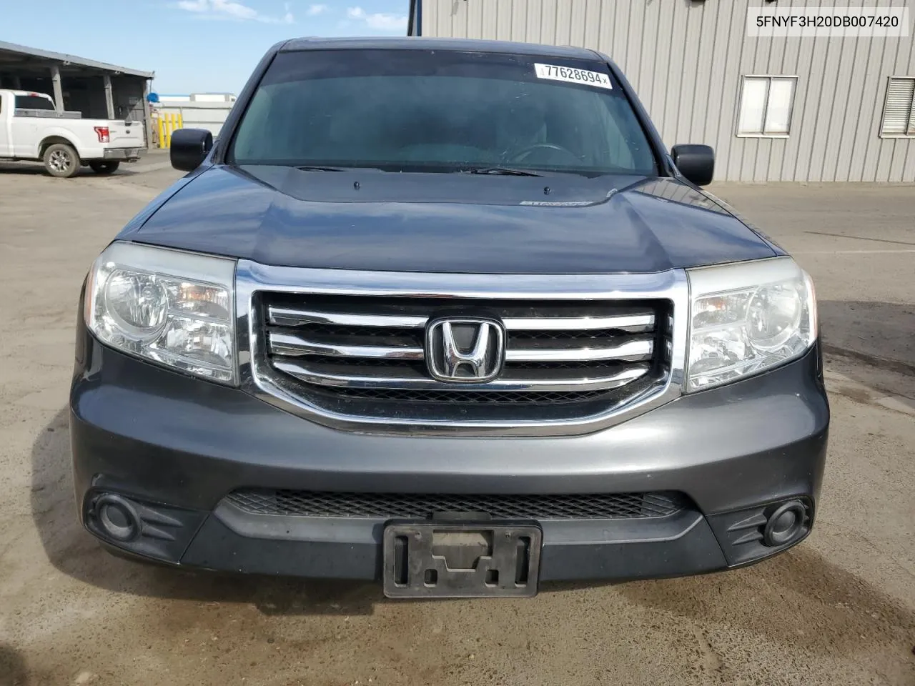 2013 Honda Pilot Lx VIN: 5FNYF3H20DB007420 Lot: 77628694