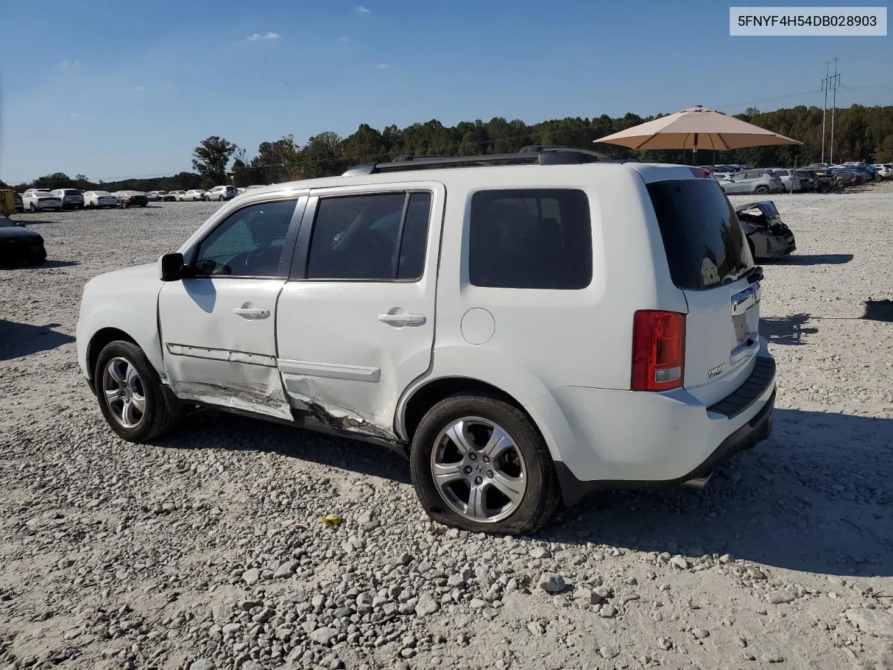 2013 Honda Pilot Exl VIN: 5FNYF4H54DB028903 Lot: 77645604