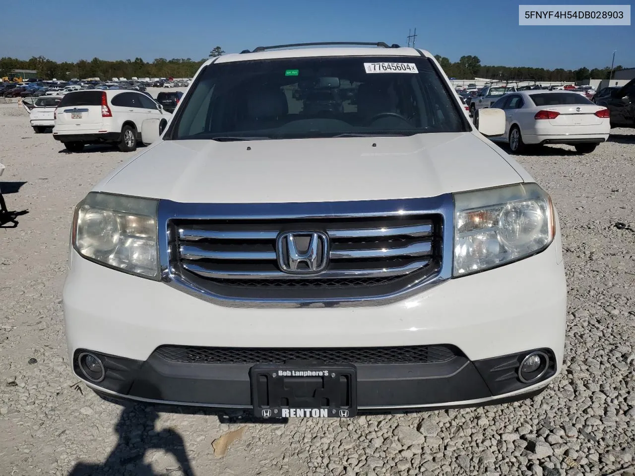 2013 Honda Pilot Exl VIN: 5FNYF4H54DB028903 Lot: 77645604