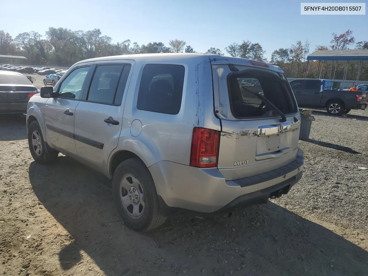 2013 Honda Pilot Lx VIN: 5FNYF4H20DB015507 Lot: 77897524