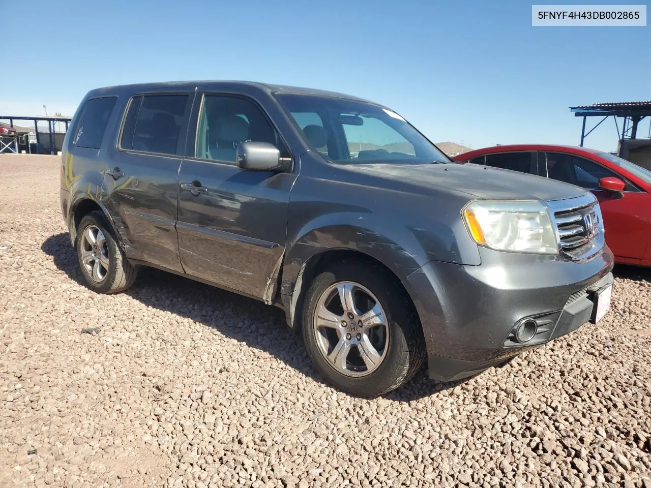 2013 Honda Pilot Ex VIN: 5FNYF4H43DB002865 Lot: 77908894