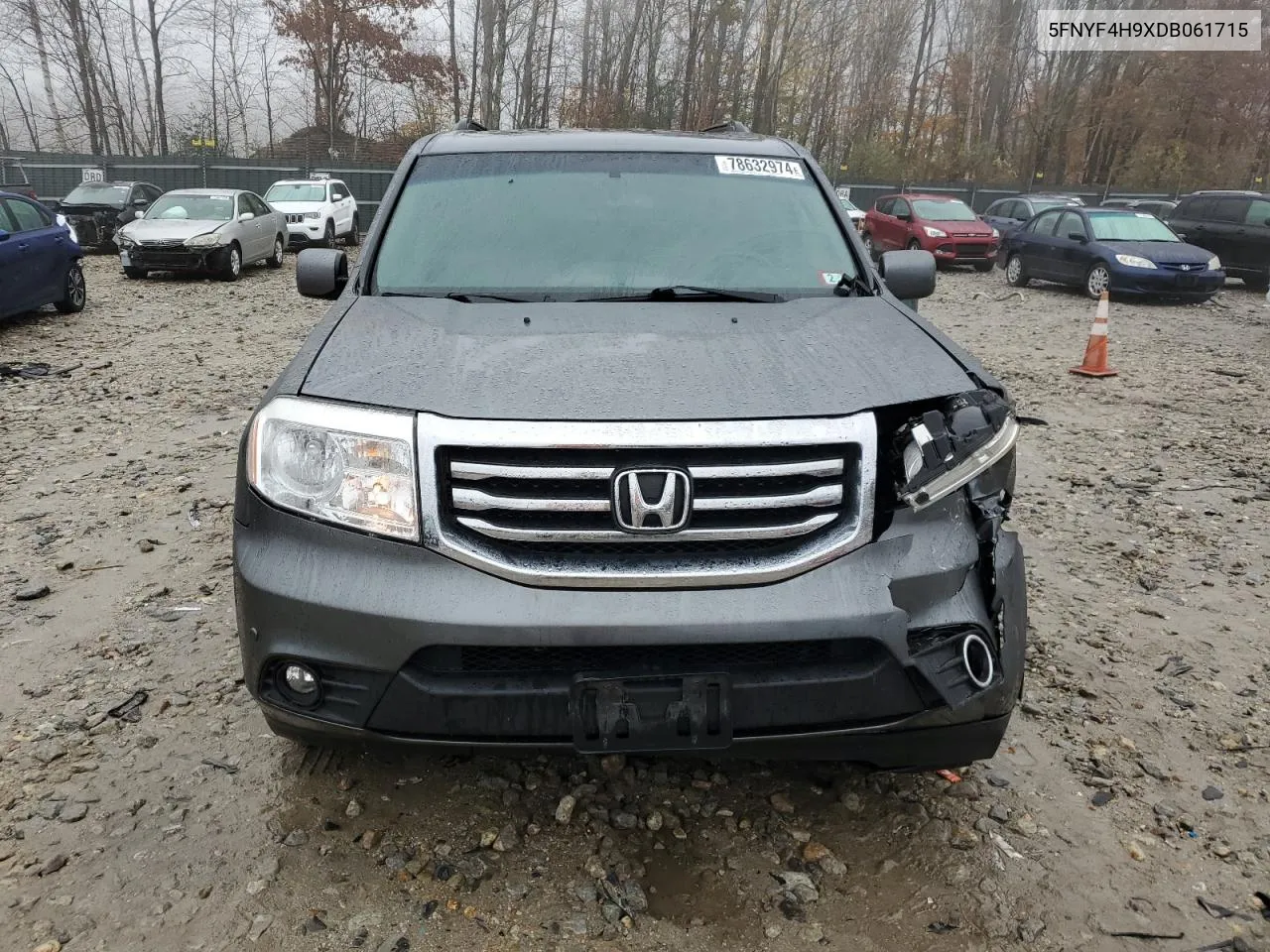 2013 Honda Pilot Touring VIN: 5FNYF4H9XDB061715 Lot: 78632974